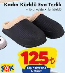 KADIN KÜRKLÜ EVA TERLİK KADIN KÜRKLÜ EVA TERLİK